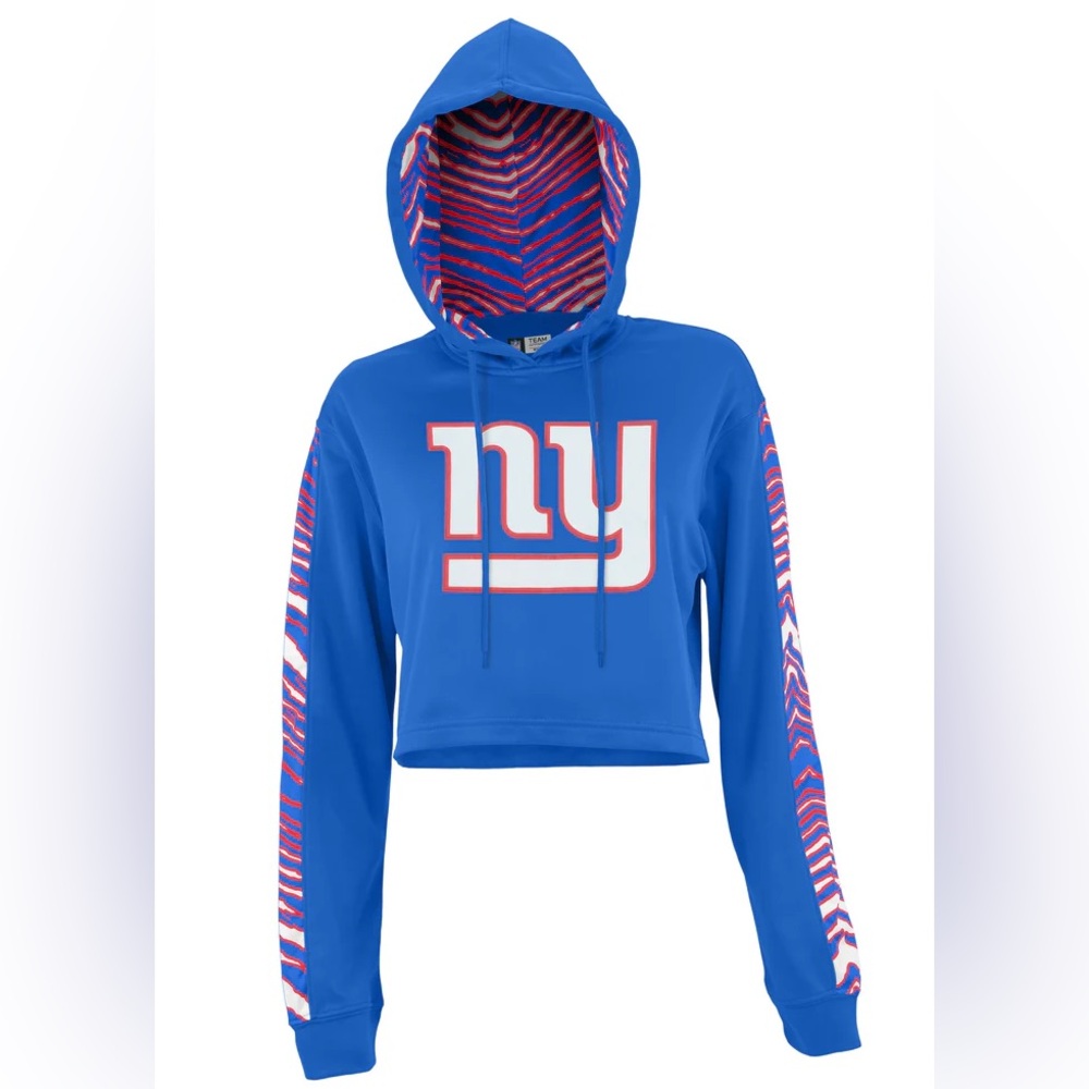 NY Giants Crop Hoodie ZUBAZ x NFL
